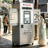 Mesin Cetak Foto Booth Koran, Peralatan Layanan Komersial dengan Perangkat Lunak, Logo, dan Casing PhotoBooth, Mesin Vending