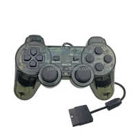 Manette de jeu filaire transparente, plusieurs couleurs, pour PS2, pour console PS2