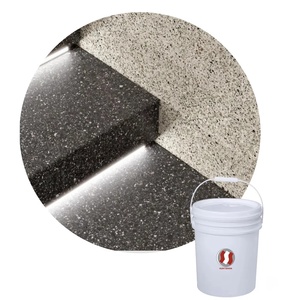 New Trends Epoxy Resin Acrylic Art Wall Coating Exterior Floor Paint Washed Stone Effect Liquid Product for Brush Application