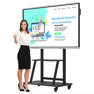 Tableau blanc interactif tout-en-un commercial, moniteur multimédia, tablette de conférence pour l'enseignement, écran tactile - Product Image 1