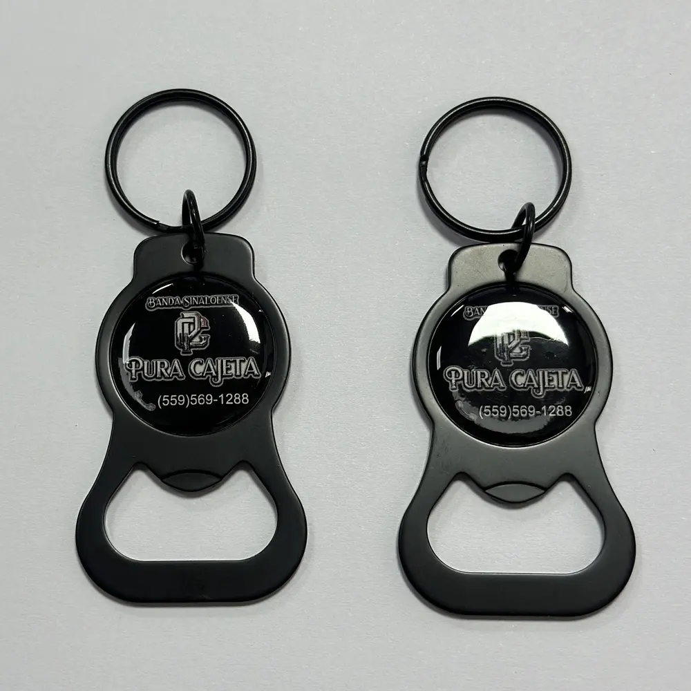 Khuyến mãi giá rẻ số lượng lớn tùy chỉnh Keyring mở chai, Móc chìa khóa mở chai, kim loại mở chai Keychain Keyring