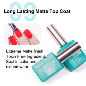 BeiEn, venta al por mayor, Kit de esmalte de Gel UV Super Black, 15ml, función de preparación de <span class=keywords><strong>uñas</strong></span> sin ácido, capa superior de diamante, acabado <span class=keywords><strong>mate</strong></span> personalizable - Product Image 3