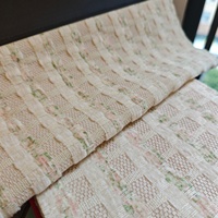 Rideaux occultants en tissu à carreaux floraux et patchwork, style campagnard, thermiques, pour fenêtres, sur mesure, OEM, vente en gros