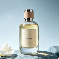 Flacons de parfum cylindriques classiques et élégants en verre avec bouchons roses, 30 ml, 50 ml, 100 ml