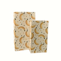 Sac à emporter personnalisé en papier kraft écologique et recyclable, à fond carré, résistant à l'huile, pour sandwichs, barbecues et burgers