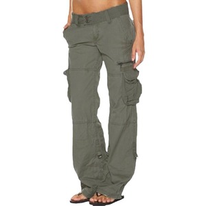 <span class=keywords><strong>Pantalon</strong></span> <span class=keywords><strong>cargo</strong></span> décontracté pour femmes, taille moyenne, fermeture éclair, bouton pour <span class=keywords><strong>Amazon</strong></span>, style européen américain, automne ample - Product Image 5