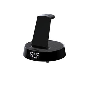 Không Dây Sạc Cho V5.1 <span class=keywords><strong>Bluetooth</strong></span> Loa Đồng Hồ Báo Thức Môi Trường Xung Quanh <span class=keywords><strong>LED</strong></span> Ánh Sáng Bàn Đèn Ban Đêm <span class=keywords><strong>Light</strong></span>-2000mAh Pin 10-30W Xách Tay - Product Image 4