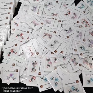 Gemas Faciales, Joyas Faciales, Cristales Faciales, Joyas Corporales, Pegatinas de Cristal de Estrás para Festivales, Fiestas, Tatuajes Temporales - Product Image 3