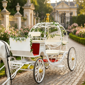 Chariot de mariage en forme de citrouille de haute qualité pour photos, excursions panoramiques, défilés de festivals et usage commercial, <span class=keywords><strong>prix</strong></span> abordable sur mesure - Product Image 1