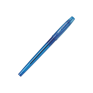 Stylo bille à capuchon, corps en résine recyclée transparente, grille antidérapante en caoutchouc, écologique, avec capuchon à clip, pour le bureau - Product Image 3