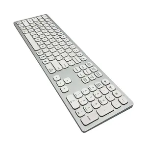 用于iMac/苹果笔记本电脑/苹果银增强型剪刀开关键的usb-c可充电端口蓝牙/无线键盘