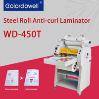 Machine à plastifier automatique Colordowell WD-450T, anti-frisottis, plastification recto-verso, transfert de feuille, formats A3/A4/A5/A6, 0-5m/min