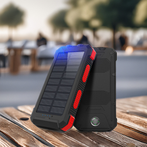 Banque d'alimentation <span class=keywords><strong>solaire</strong></span> double USB 20000mAh avec écran LED, <span class=keywords><strong>chargeur</strong></span> de <span class=keywords><strong>batterie</strong></span> étanche, <span class=keywords><strong>chargeur</strong></span> externe <span class=keywords><strong>portable</strong></span> pour téléphone mobile, OEM 300G - Product Image 4