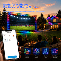 Pengontrol LED Lanskap Luar Ruangan Gouly Plus WiFi Cloud WiFi 4 Saluran 6 Zona untuk Atap, Taman, Kolam Renang dengan Deteksi Gerak