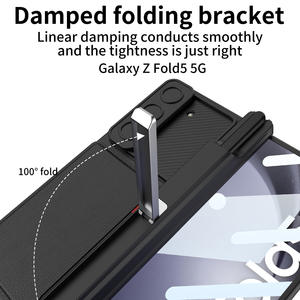 Housse <span class=keywords><strong>de</strong></span> protection à la mode pour Samsung Fold5 sac <span class=keywords><strong>de</strong></span> carte <span class=keywords><strong>de</strong></span> fenêtre <span class=keywords><strong>de</strong></span> poussée <span class=keywords><strong>de</strong></span> téléphone portable pliant avec porte-stylo - Product Image 3