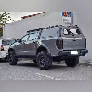 Capot de camionnette 4x4 étanche en alliage d'aluminium avec verrous, 3 fenêtres, pour <span class=keywords><strong>FORD</strong></span> <span class=keywords><strong>RANGER</strong></span> <span class=keywords><strong>RAPTOR</strong></span> T6 T7 T8, <span class=keywords><strong>hardtop</strong></span> UTE personnalisable - Product Image 1