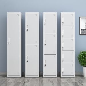 Armoire de vestiaire métallique moderne à porte simple pour personnel, casier de rangement en métal - Product Image 3