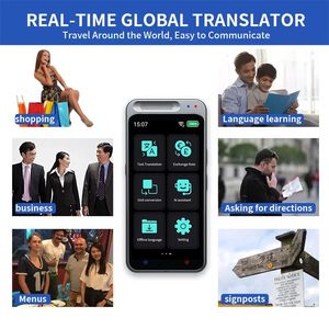 جهاز ترجمة Z6 بشاشة عريضة للغات AI جهاز ترجمة النص للتسجيل الصوتي في الوقت الفعلي - Product Image 4