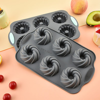 Moule en silicone à 6 cavités pour gâteaux et savons, DIY fait main, pour gâteaux citrouille, chocolat, pain de mie, beignets et pâtisseries, NP-1079
