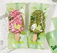 En Stock sac de crème glacée transparent pochette d'emballage de Popsicle emballage en plastique chocolat bonbons emballage sucette Popsicle pochette OEM/ODM