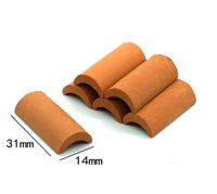 Set de Componentes de Construcción de Mini Ladrillos, Puertas y Ventanas de Arcilla y PVC a Escala 1/12 para Juguetes de Dibujos Animados