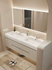Mueble de Baño con Espejo de PVC Ecológico, Resistente al Agua, de Pared, de Alta Calidad y Bajo Precio, con Certificación CE de Fábrica - Product Image 4