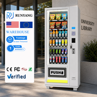 Máquinas Expendedoras Automáticas Inteligentes RUNYANG Personalizadas para Exteriores, Máquina Expendedora de Aperitivos, Alimentos y Bebidas