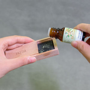 Boîte en bois Boîte d'aromathérapie aux huiles essentielles sans feu contenant un parfum d'intérieur pour la maison de <span class=keywords><strong>voiture</strong></span> en pierre volcanique - Product Image 4