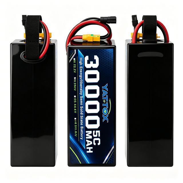Custom Drone Large Capacity 30000mAh 6S 12S 14S 18S 24S 210Wh/kg High Density Semi-Solid for Heavy Lifting Drones