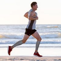 Manchon de compression pour mollets OEM hautement extensible avec bandes antidérapantes en silicone pour femme et homme