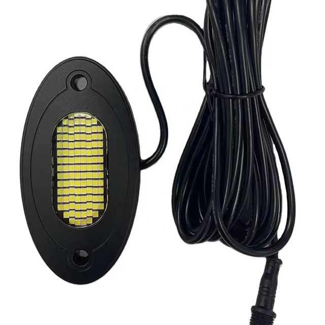 Kingshowstar 12V 4-24pc 108LED Ultra-Bright Pure White LED Rock Light Headlight New Off-Road Light for Trucks