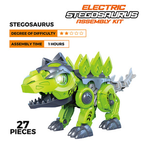 Ept2024 trẻ em tự làm đi bộ điện khủng long robot sáng tạo đồ chơi hơi nước lắp ráp nhựa đồ chơi robot - Product Image 5