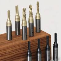 Fresa CNC JANDLI de 3 filos en espiral de compresión con vástago de 1/2 pulgada para MDF, PET y tableros sólidos