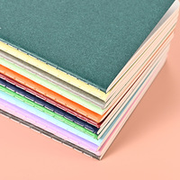 A5 A6 Papelería Juego de cuadernos baratos Cuaderno colorido impreso promocional con Cuaderno de sutura con logotipo impreso