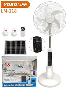 2025 Tốt Nhất 18-Inch Có Thể Sạc Lại Đứng Tháp & Bệ Fan Với LED Ánh Sáng AC/DC Hoạt Động Sản Phẩm Mới Cho Nhà Năng Lượng Mặt Trời Powered - Product Image 5