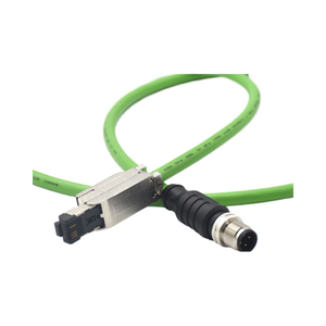 하이 퀄리티 프로피넷 이더캣 이더넷 IP67 금속 RJ45 케이블 4 핀 M12 D 코드 ProfiNet 산업용 네트워크 케이블 커넥터 - Product Image 4