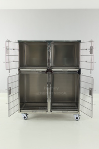 MT Medical Ofrece Jaulas <span class=keywords><strong>para</strong></span> Gatos de Acero Inoxidable 304 de Alta Calidad y Precio Accesible, con Múltiples Jaulas y Soportes <span class=keywords><strong>para</strong></span> Vía Intravenosa <span class=keywords><strong>para</strong></span> Tratamiento Veterinario - Product Image 3