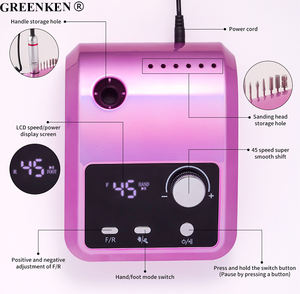 Nueva máquina pulidora de manicura de alta velocidad de 45000 Rpm, removedor de esmalte eléctrico portátil, máquina perforadora de uñas ligera - Product Image 3