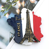 Imán de Refrigerador Personalizado OEM con Diseño de Recuerdo de Francia para Agencias de Viajes, Aerolíneas, Hoteles y Programas de Regalos Corporativos