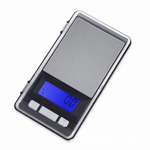 Mini balance à bijoux 500g Précision 0,01g Balance électronique portable en acier inoxydable rectangulaire CX-198 - Product Image 5