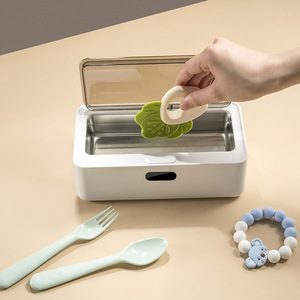 Nettoyeur <span class=keywords><strong>à</strong></span> ultrasons en acier inoxydable pour la maison, mini <span class=keywords><strong>machine</strong></span> <span class=keywords><strong>à</strong></span> <span class=keywords><strong>laver</strong></span> <span class=keywords><strong>portable</strong></span> avec télécommande pour le nettoyage des lunettes et des bijoux - Product Image 3