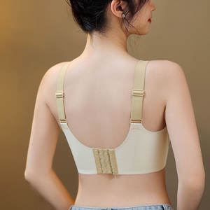 تخفيضات كبيرة للنساء بدون سلك حمالة صدر جيلي مرنة من قطعة واحدة بشعار مخصص رقبة V حمالة صدر مطاطية ناعمة حمالة صدر بدون خياطة للنساء - Product Image 5