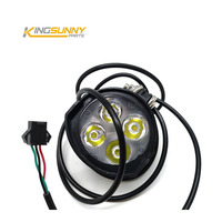 Feu avant LED étanche pour vélo avec connecteur corne SM illuminé par quatre perles phare accessoire Ebike