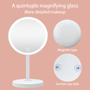 Round <strong>Cosmetics</strong> LED <strong>Mirror</strong> <strong>Cosmetic</strong> Led Makeup <strong>Mirror</strong> <strong>Light</strong> Vanity Tabletop <strong>Mirrors</strong> <strong>With</strong> <strong>Lights</strong>
