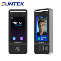Controlador de Acceso SUNTEK FL5 con Huella Dactilar y NFC, Visión Nocturna de 5'', Máquina Biométrica de Control de Asistencia para Oficina y Escuela