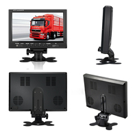 Kit de caméra de recul filaire 1080P populaire 9'' pour camion avec moniteur HD triple/quadruple écran et enregistrement