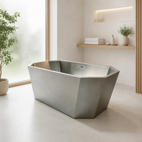 Baignoire en acier inoxydable 304 épaissie antidérapante avec drainage intégré, personnalisable en usine