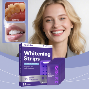 Strisce Sbiancanti per Denti Feimuko Mint Purple Shiny Care, Modello per Uso Quotidiano Portatile, Cura della Salute Orale, Facile Utilizzo - Product Image 3