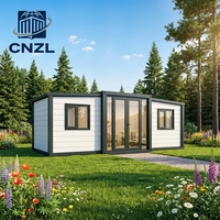 Maison conteneur extensible en acier, unité de logement pliable pour stockage temporaire et utilisation en extérieur