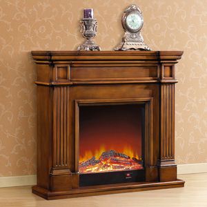 <span class=keywords><strong>Cheminée</strong></span> décorative moderne d'intérieur en bois, insertion de flamme artificielle, étagère en bois autoportante, manteau de <span class=keywords><strong>cheminée</strong></span> - Product Image 5